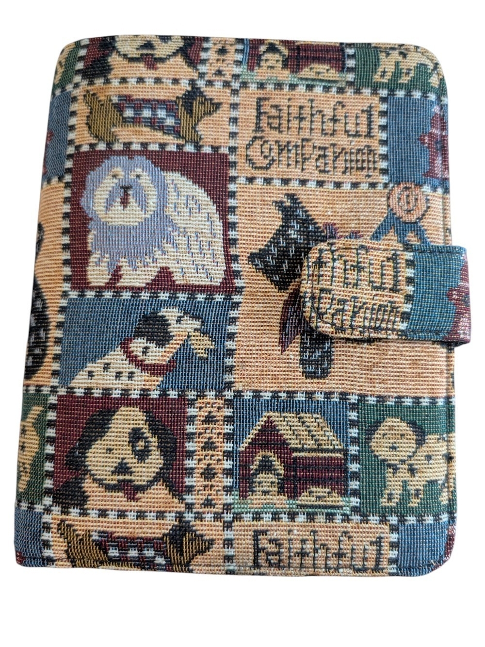 Vintage "Faithful Companion" Tapestry Notebook Planner